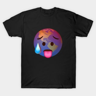 Hot Earth Emoji T-Shirt